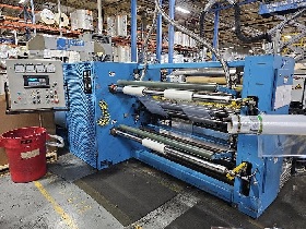 Sliter Rewinders Maximum rewind diameter of 24”. 3" cores